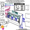 Modilayn SÖKE 100x75x32,5 cm lik Ekstra Büyük 3 Çamaşır Sepet Hazneli Dolap Banyonuzun Yeni Gözdesi