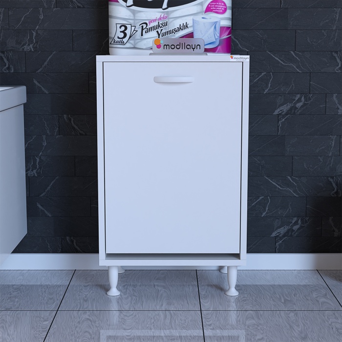 Modilayn SÖKE 50 x 75 x 32,5 cm Çamaşır Hazneli Çok Amaçlı Banyo Dolabı