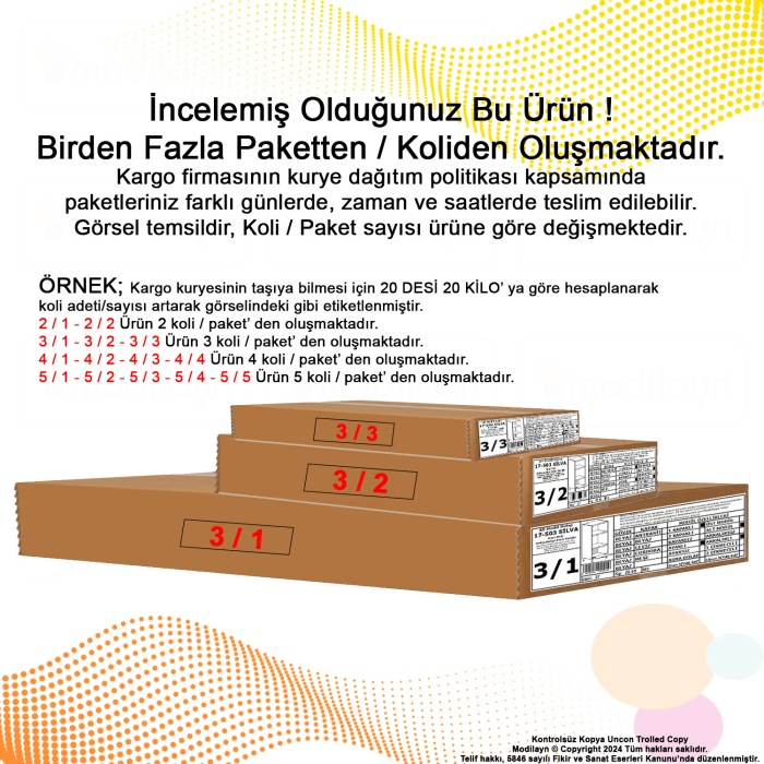 Modilayn SİLVA LOYA 59,6 x194,6 x56 cm Tek Kapaklı Ankastre ve Mutfak Dolabı