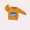 Erkek Çocuk Turuncu Sweatshirt - Uzun Kollu - 1-5 Yaş - Pamuklu ve Fermuarlı Cepli