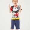 Mickey Mouse Baskılı Erkek Çocuk Takım | Şort & Tshirt | Mavi Renk | 3 - 9 Yaş