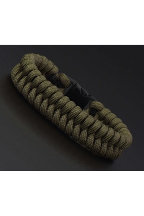 Haki Yeşil Yılan Paracord Bileklik - PAR0077