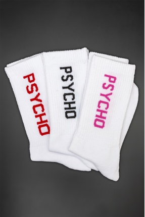 Psycho Pembe Unisex Çorap Erkek Çorap Kadın Çorap Soket Çorap - CRP0006