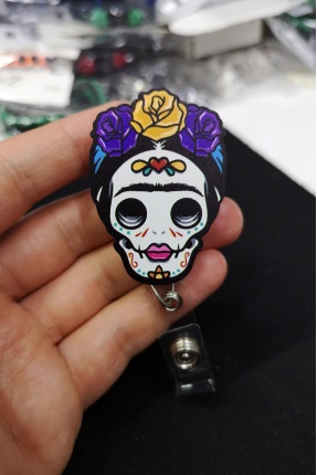 Dia de Muertos Ölüler Günü Yoyo Yaka Kartığı Yoyo Kartlık - YOY0138