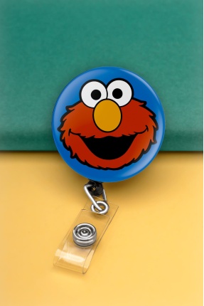 Elmo Metal Buton Yoyo Yaka Kartığı Kart Tutucu Yoyo Kartlık - MBY0010