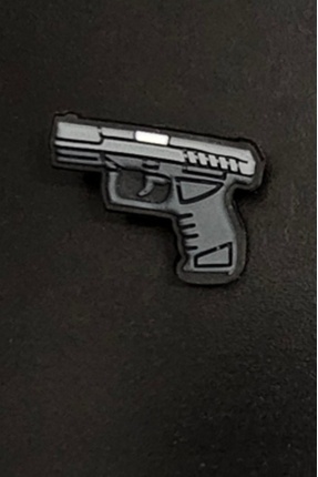 Silah Tabanca Glock 17 Terlik Süsü Charm Terlik Aksesuarı - CRS0659