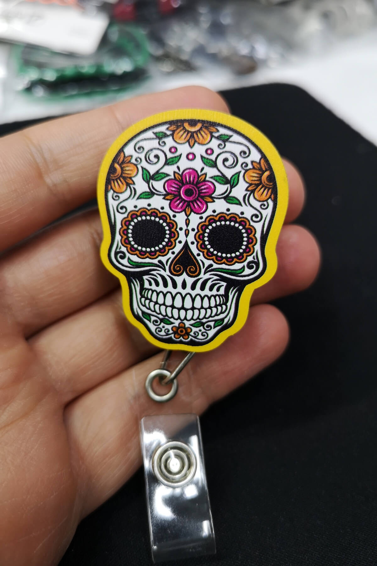 Dia de Muertos Ölüler Günü Yoyo Yaka Kartığı Yoyo Kartlık - YOY0127