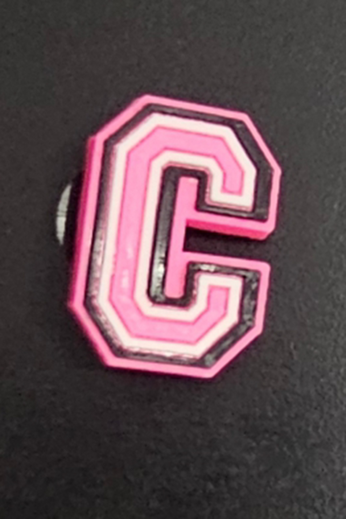 Pembe C Harfi Terlik Süsü Charm Terlik Aksesuarı - CRS0589