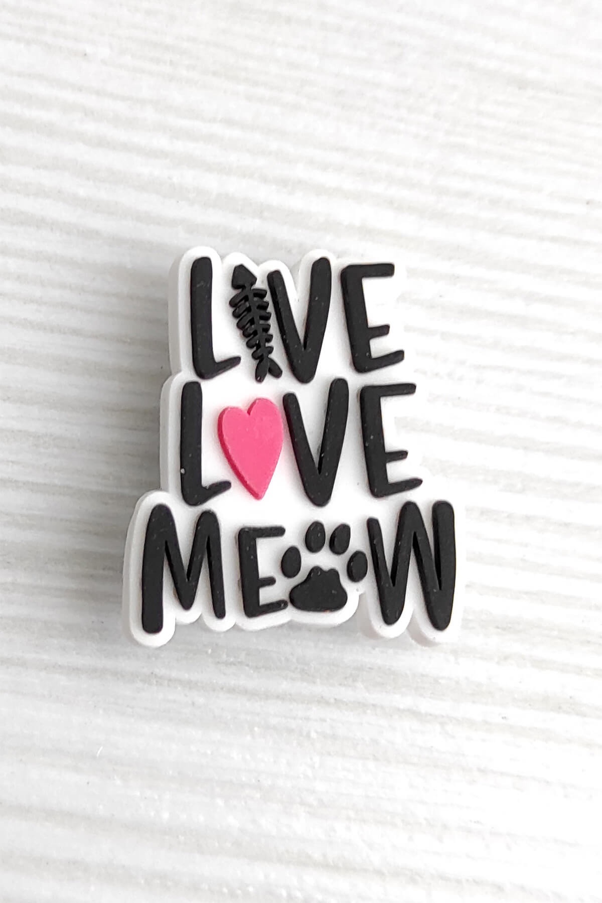 Live Love Meow Kedi Bileklik Terlik Süsü Charm Terlik Aksesuarı - CRS0513