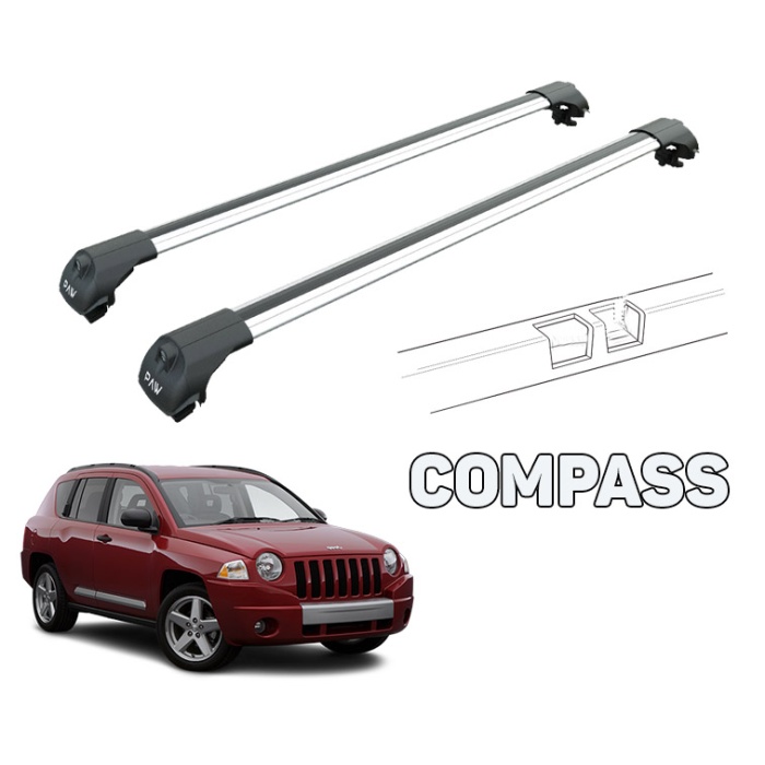 jeep Compass Ara Atkısı Gri Set Paw Pro 1 2007-2010