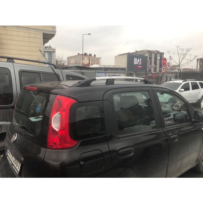 Fiat Panda 319 Aluminyum Tavan Çıtası Taşıyıcı Bar Paw Plus 2013- Sonrasi Gri