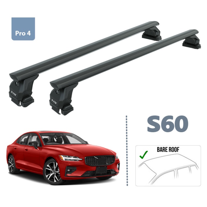 Volvo S60 Sedan Oluksuz Ara Atkısı Siyah Set 2019- Sonrası