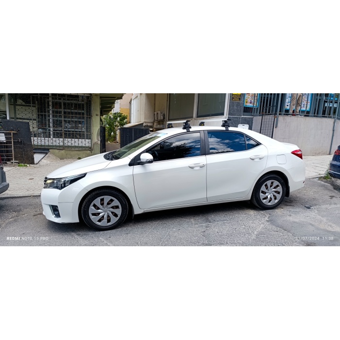 Toyota Corolla Portbagaj Taşıyıcı Ara Atkısı Tavan Taşıyıcı Paw Pro 4 2019--> Siyah