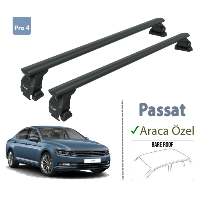 Volkswagen Passat B6 Ara Atkisi Tavan Sistemleri 2005-2011 Siyah Renk