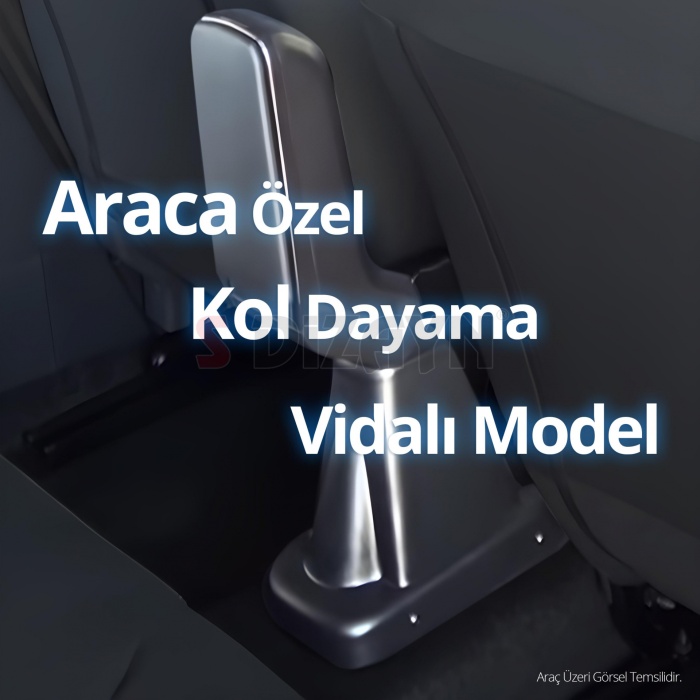 Renault Clio 4 Kol Dayama Kolçak Geçmeli ABS Gri 2012-2019 A+Kalite