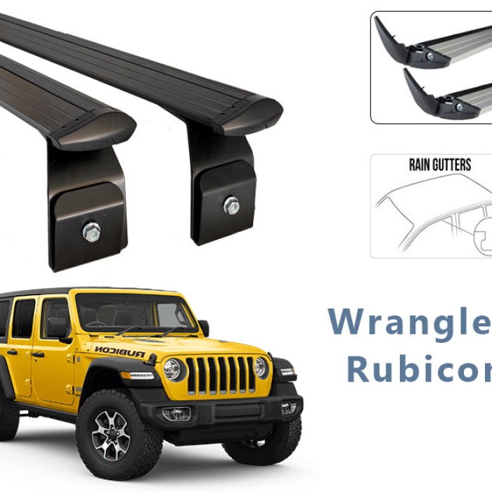 Jeep Wrangler Rubicon Ara Atkısı Tavan Sistemleri 2 li Siyah Set City Serisi