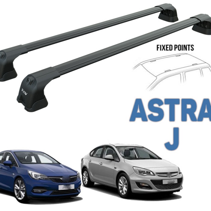 Opel Astra J Portbagaj Taşıyıcı Ara Atkısı 2010-2015 Gri Siyah Paw