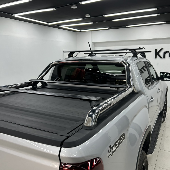 Volkswagen Amarok Kasa üstü Bed Rack Taşıyıcı Bar 2022- Gri