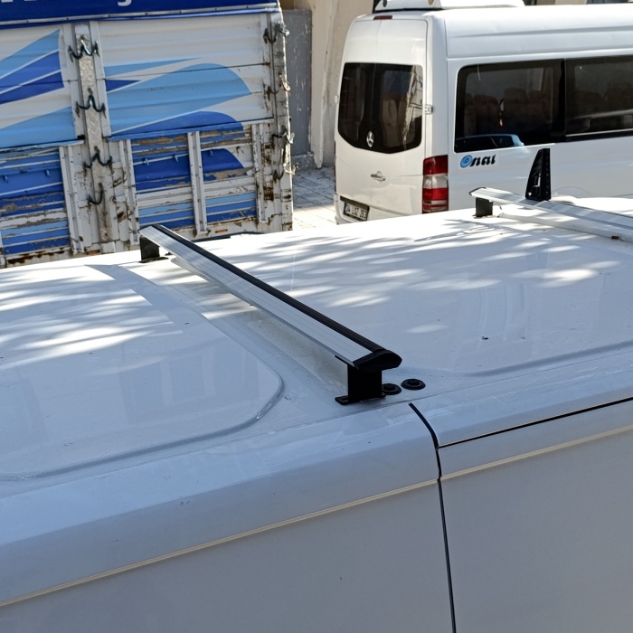 Volkswagen Transporter T5 Aluminium Üst Tavan Merdiven Taşıyıcı Tavan Çıtası 2002-2015 2li Set Siyah