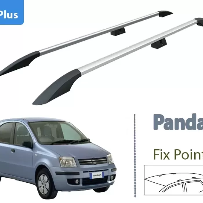 Fiat Panda 169 Üst Tavan Çıtası Taşıyıcı Bar Plus 2002-2012 Gri
