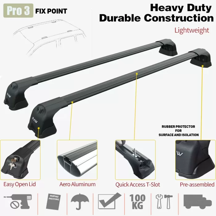 Mercedes S W221 2005-2013 Tavan Ara Atkısı Paw Pro 3 Gri