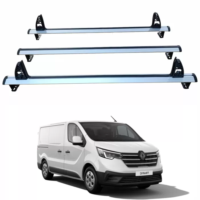 Renault Trafic X82 (2014–2025) 3-Bar Alüminyum Merdiven Taşıyıcı Tavan Sistemi