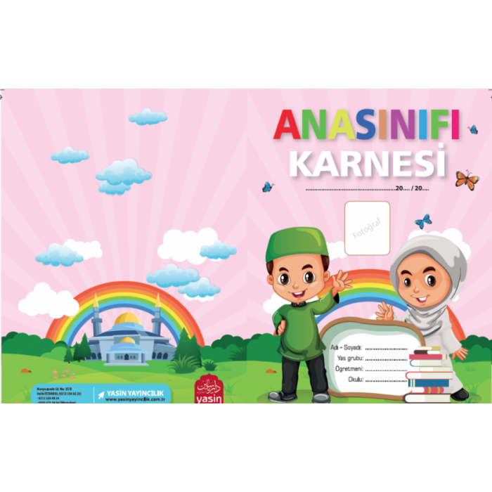 Anaokulu Karnesi Kız Çocuk Pembe