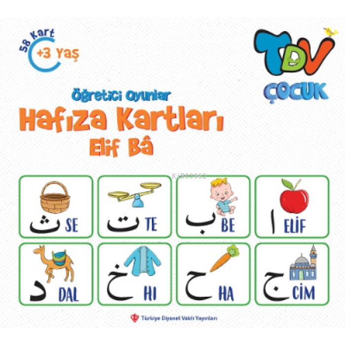 Öğretici Oyunlar Hafıza Kartları - Elif Ba 58 Kart