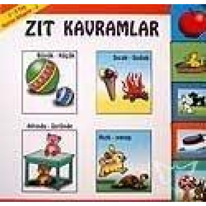 Karton Kitap-3-Zıt Kavramlar; 2-5 Yaş