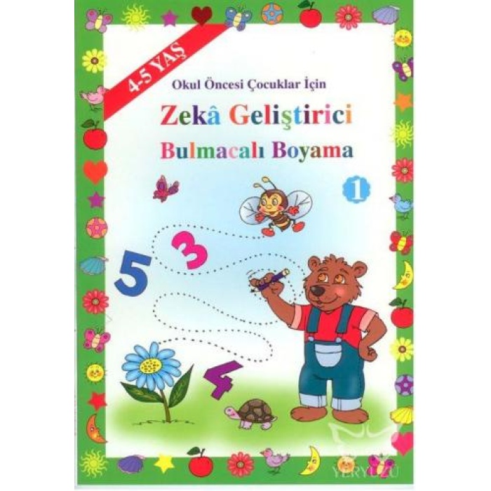 Zeka Geliştirici Bulmacalı Boyama (4-5 Yaş )  Okul Öncesi Çocuklar İçin