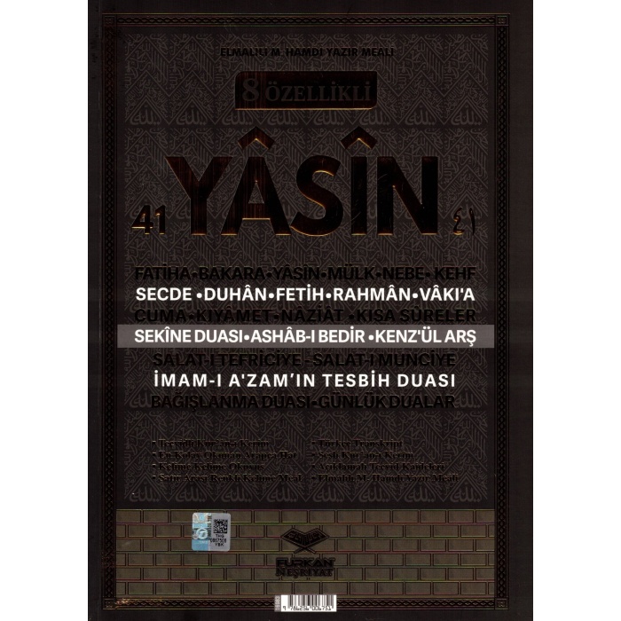 8 Özellikli Yasin Cüzü