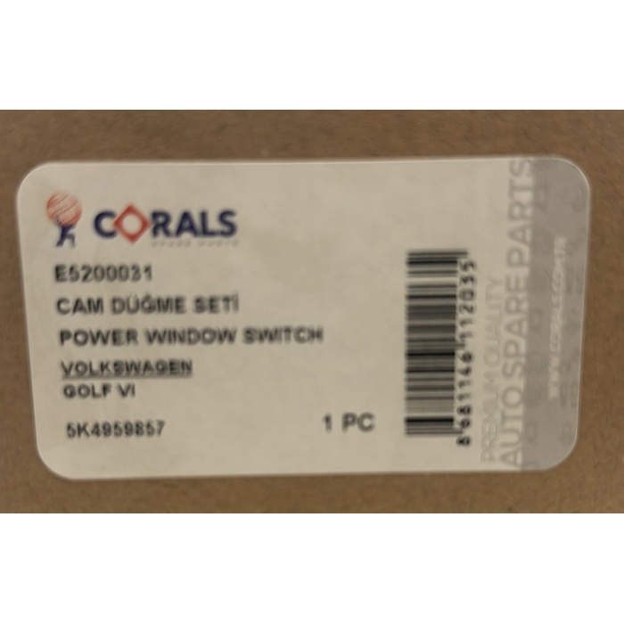 Cam Düğmesi (CORALS)(E5200031)(5K4959857)(Golf Passat Jetta CC)