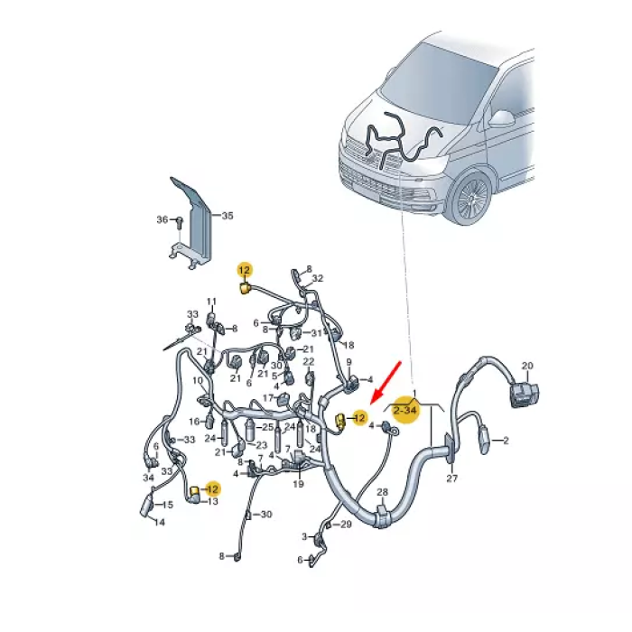 Kablo Soketi (VW)(8K0973703E)