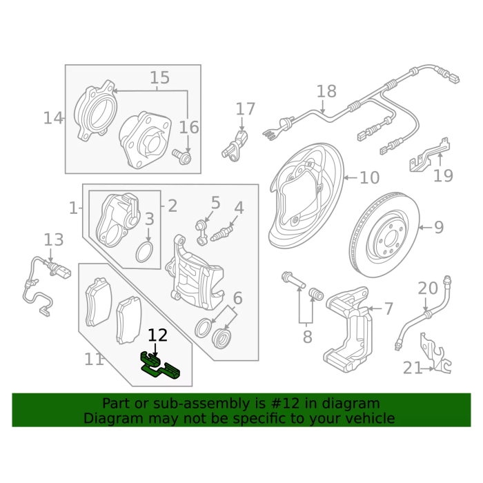 Balata Tutucu - Set (VW)(4K0698231)