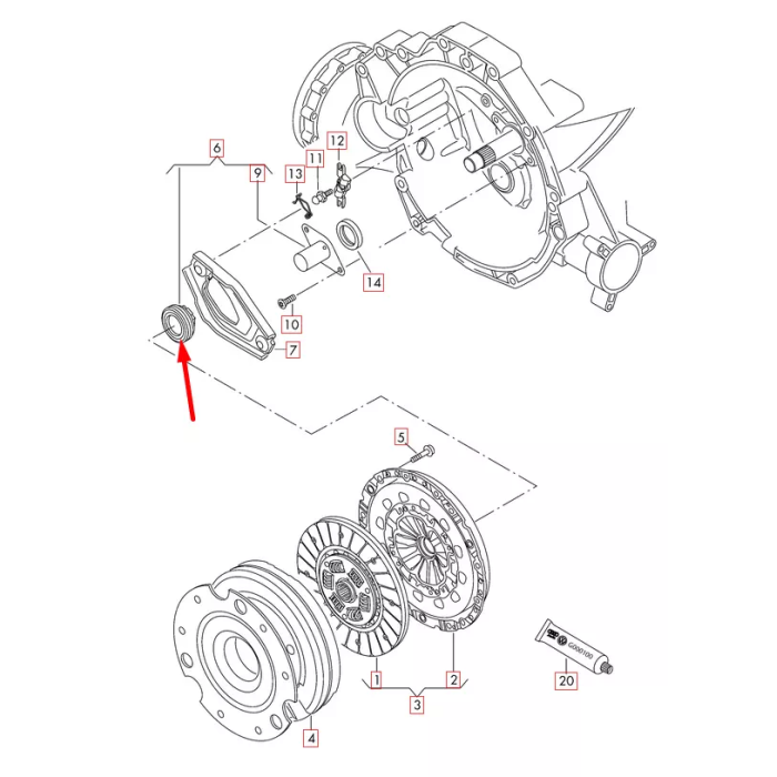 Debriyaj Bilyası (VW)(01E141165D)