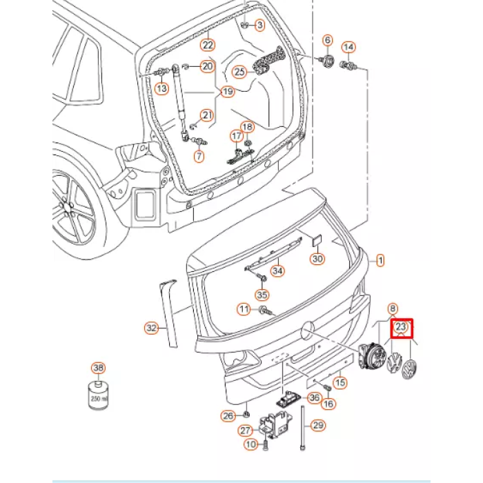 Amblem (VW)(510853617A)