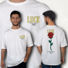 LUCK ROSE FİGÜR BASKILI OVERSIZE T-SHIRT