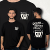 DEATH BEFORE DECAF FİGÜRLÜ BASKILI OVERSIZE T-SHIRT