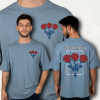 THREE ROSE FİGÜRLÜ BASKILI OVERSIZE T-SHIRT