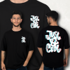 JUST BE COOL FİGÜRLÜ BASKILI OVERSIZE T-SHIRT