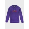 CRİSİS MİNİMAL BASKILI  ÜÇ İPLİK SWEATSHIRT OVERSIZE HOODIE