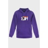 SAY YUP MİNİMAL BASKILI  ÜÇ İPLİK SWEATSHIRT OVERSIZE HOODIE