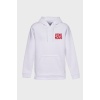 VENAMOUS SIRT BASKILI  ÜÇ İPLİK SWEATSHIRT OVERSIZE HOODIE