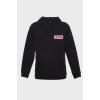 NYC SIRT BASKILI  ÜÇ İPLİK SWEATSHIRT OVERSIZE HOODIE