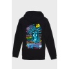 FREEDOM SIRT BASKILI  ÜÇ İPLİK SWEATSHIRT OVERSIZE HOODIE