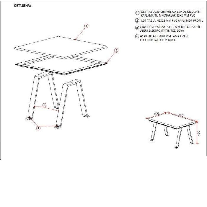 Jüpiter Yönetici Masa Takımı