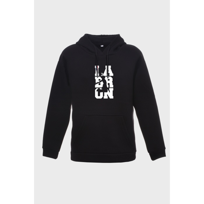 BASKETBOL 1 MİNİMAL BASKILI  ÜÇ İPLİK SWEATSHIRT OVERSIZE HOODIE