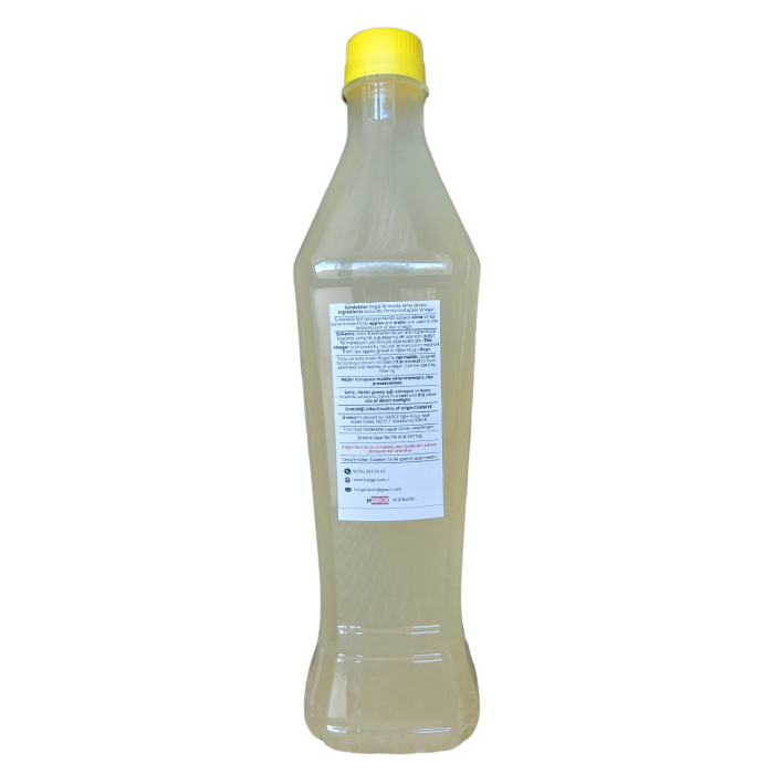 Natural Doğal Elma Sirkesi İçimlik 1000ml Pet (2li) %100 Organik