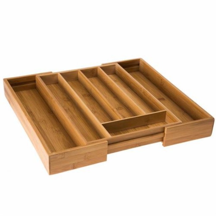 Bambu Ayarlanabilir Çekmece içi Kaşıklık & Çekmece İçi Organizer  (25*35*5 / 39*35*5)