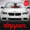 Dapper Yazısı Ön Cam Kırmızı Sticker, Araba, Araç, Oto, Etiket, Tuning, Aksesuar, Modifiye, Arma,